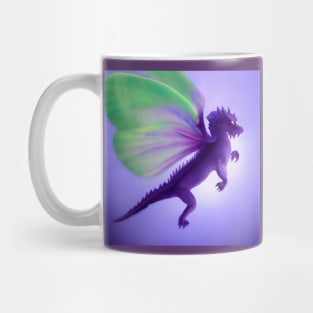 Purple Dragon with Luna Moth Wings Mug